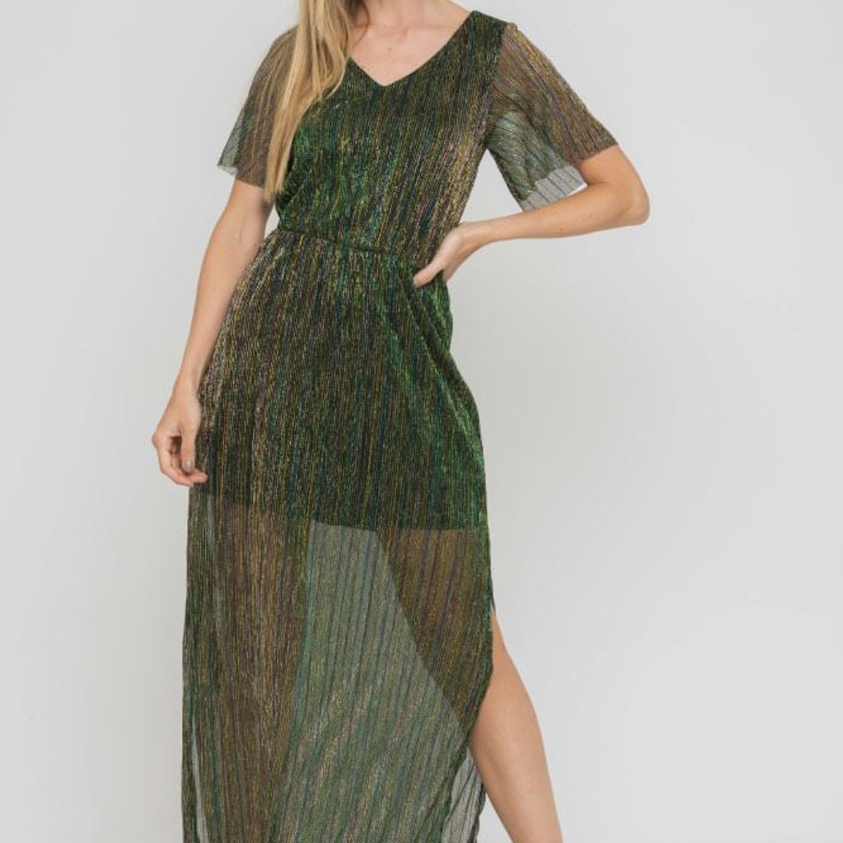 RAGGED - Vestido holiday Verde pasto Ragged