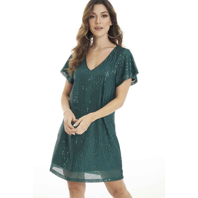 RAGGED - Vestido vegas Verde oscuro Ragged