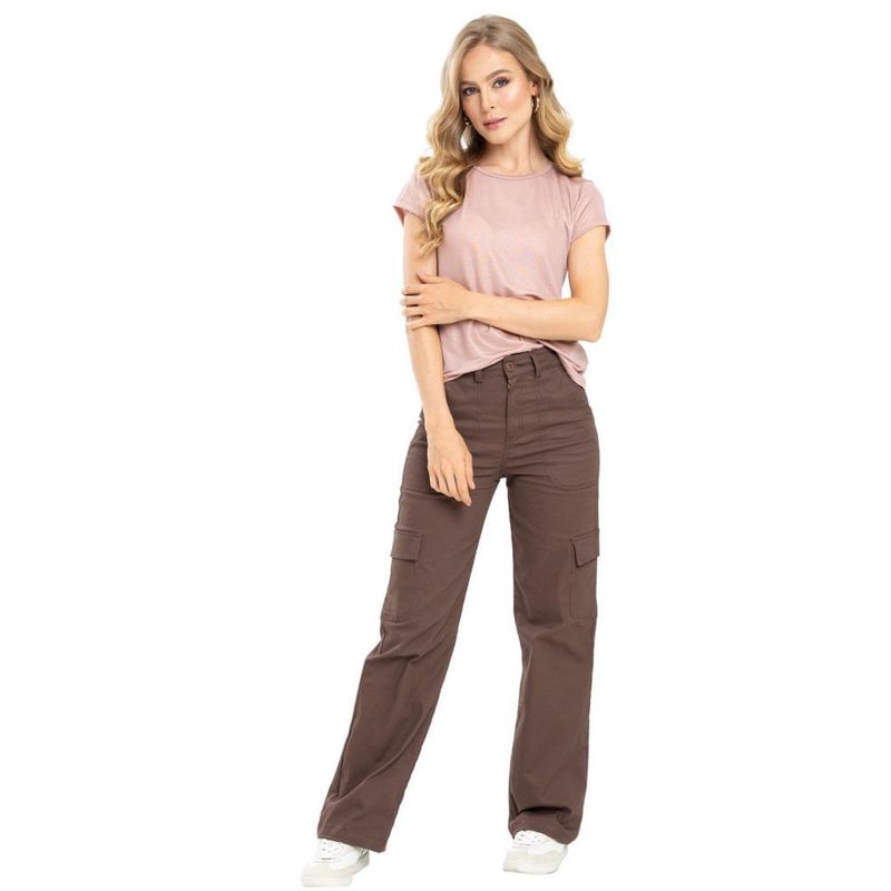 RAGGED - Pantalon cargo phoebe Cafe puro Ragged