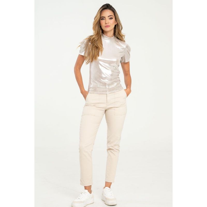 RAGGED - Pantalon tobillero dril Beige claro Ragged