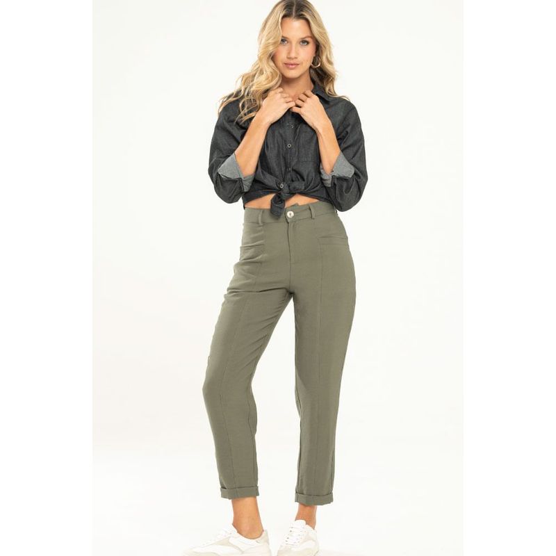 RAGGED - Pantalon slouchy Verde militar Ragged