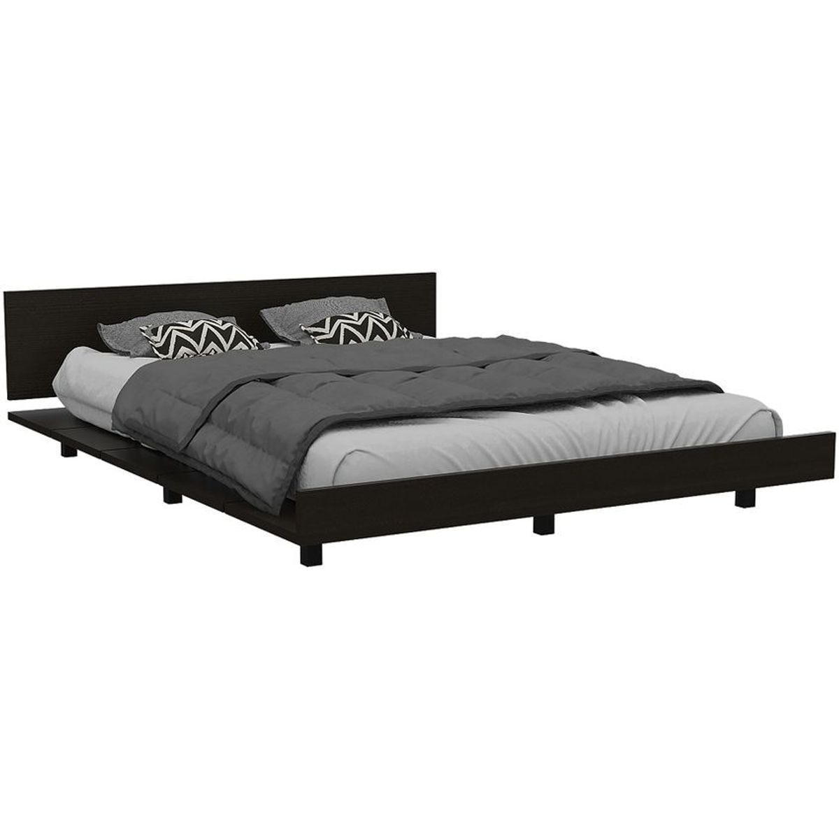 RTA MUEBLES - Cama 1.60 kaia cwm 3876 wengue/miel 51,5 x 160,0 x 212,5  RTA