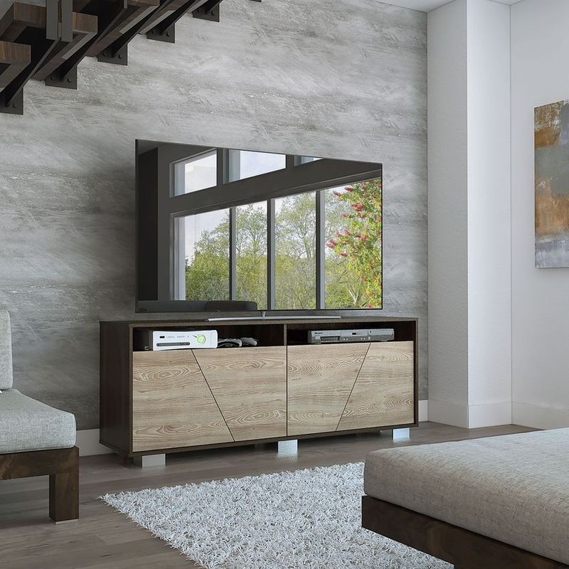 RTA MUEBLES - Rack tv fraktal miel/habanna rta muebles rmh 3504