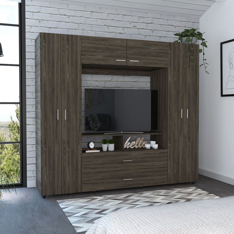 RTA MUEBLES - Closet manila z-200-190 coñac/blanc ccb 4981 rta muebles