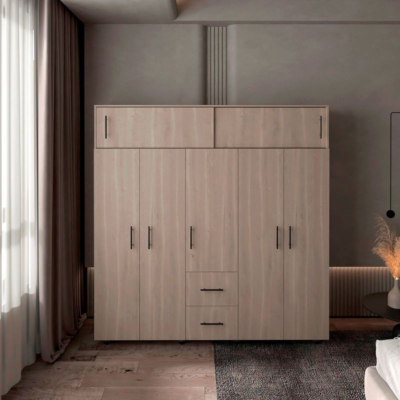 RTA MUEBLES - Armario Montevideo Blanco Bardolino rta muebles acb 5431