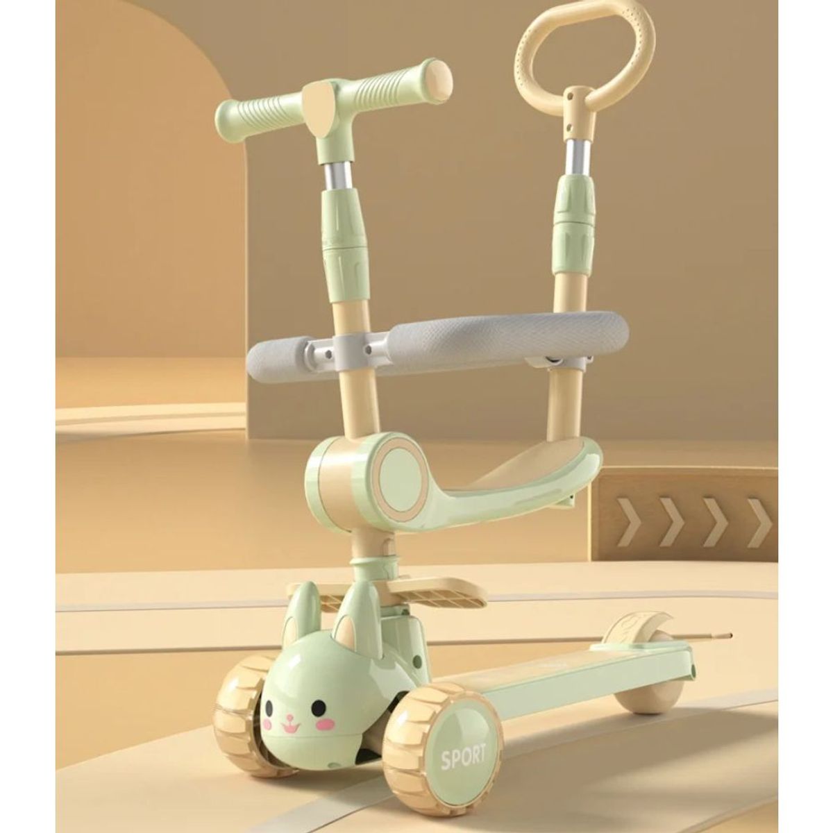 GENERICO - Paseador Para Niños Musical Para Niños Con Luces Led verde