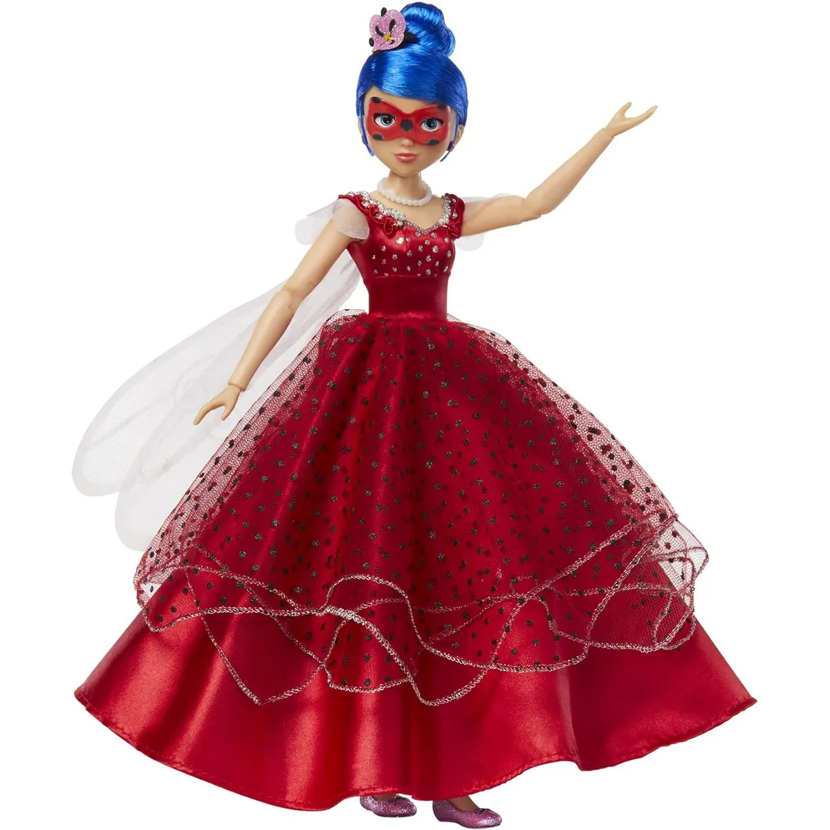 PLAYMATES TOYS - Muñeca Marinette Miraculous Ladybug con vestido Película