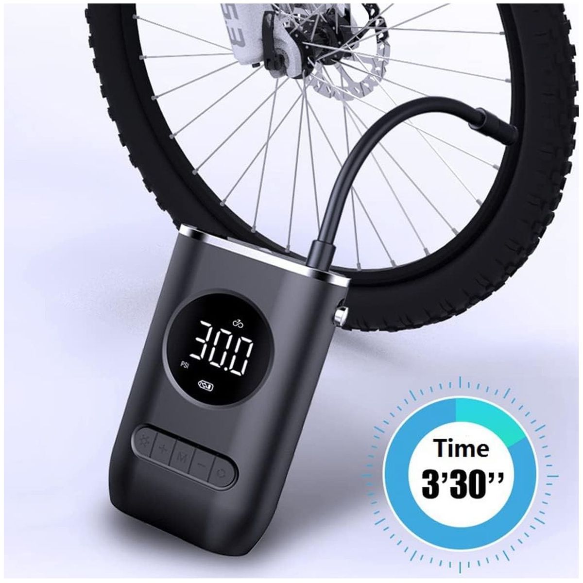 ONE PIXEL - Inflador De llantas Mini Portable Compressor Motocicleta Carro Bici