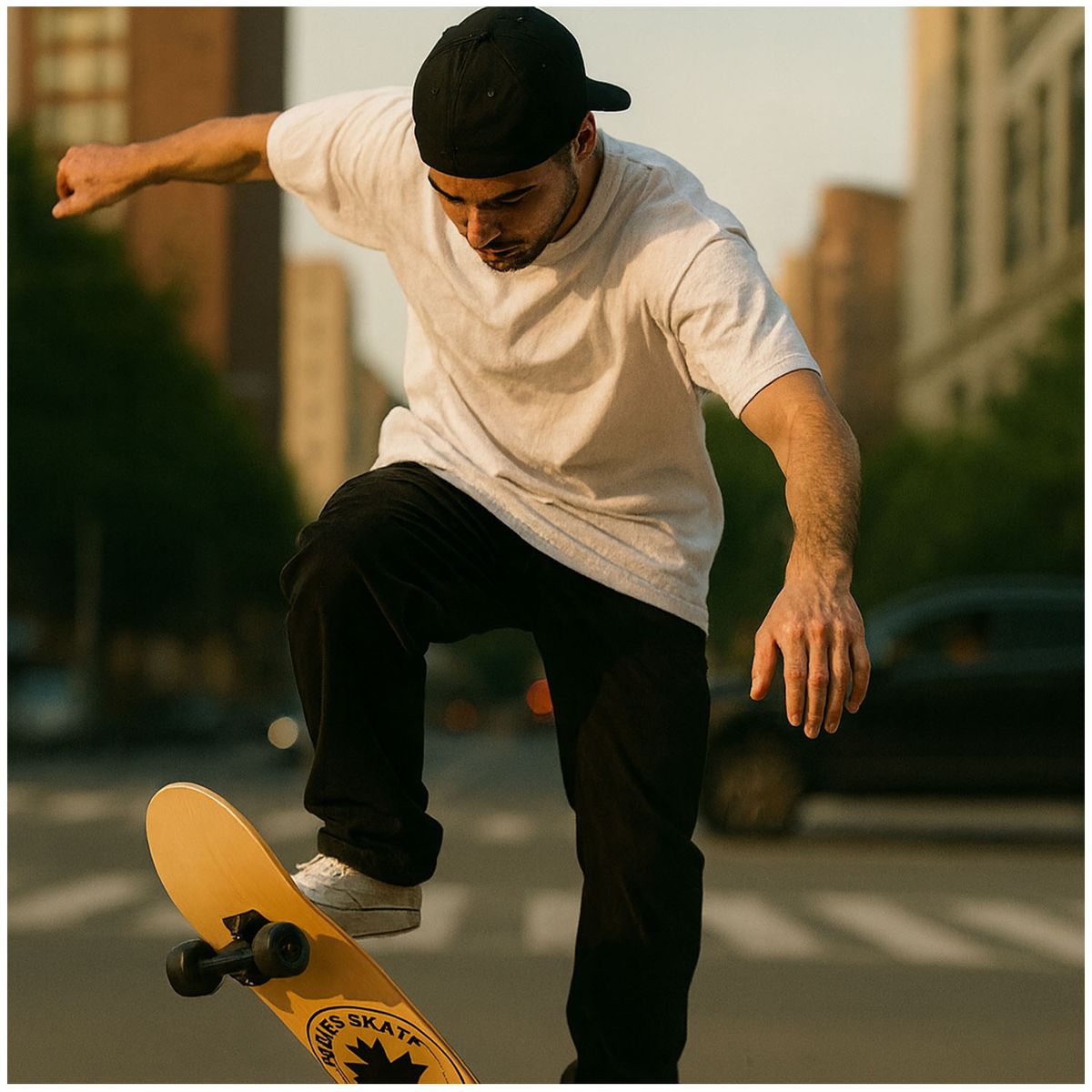 ONE PIXEL - Patin Tabla Skate Profesional Para Niños y Adultos 100  Pino Canadiense