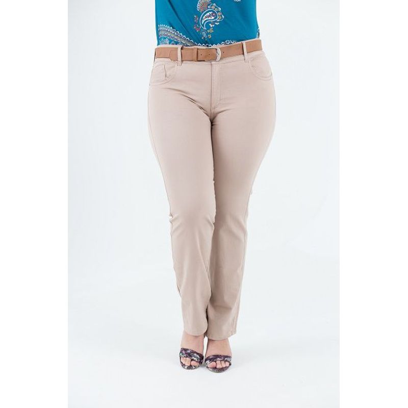 L Y H - Jean Para Mujer Beige Marca L&H