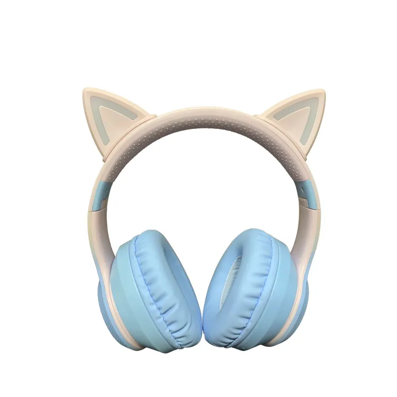 GENERICO - Diadema Bluetooth Orejas De Gato Con Luces Epik Azul