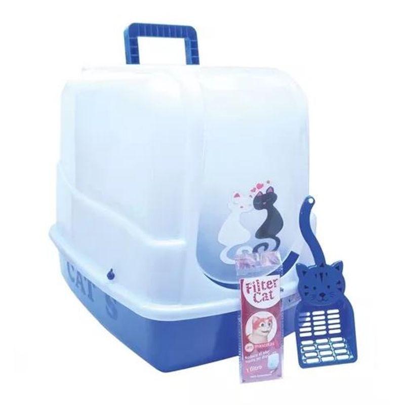 MAOS - BAÑO ARENERO PARA GATOS CON FILTRO.