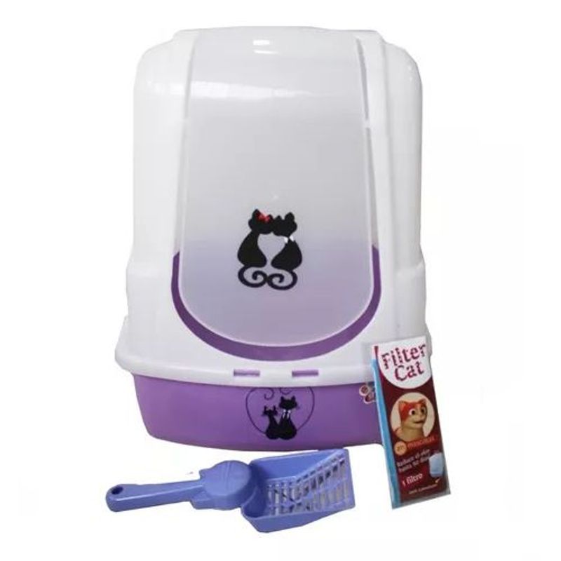WOOD PETS - ARENERA PARA GATOS CON FILTRO.