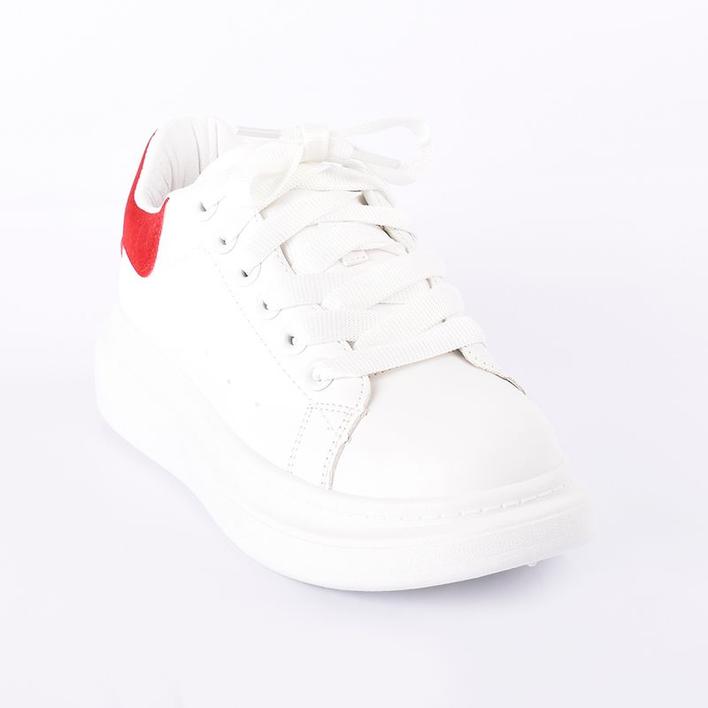 PRICE SHOES - Priceshoes Tenis Moda Mujeres 702MQ1301ROJO