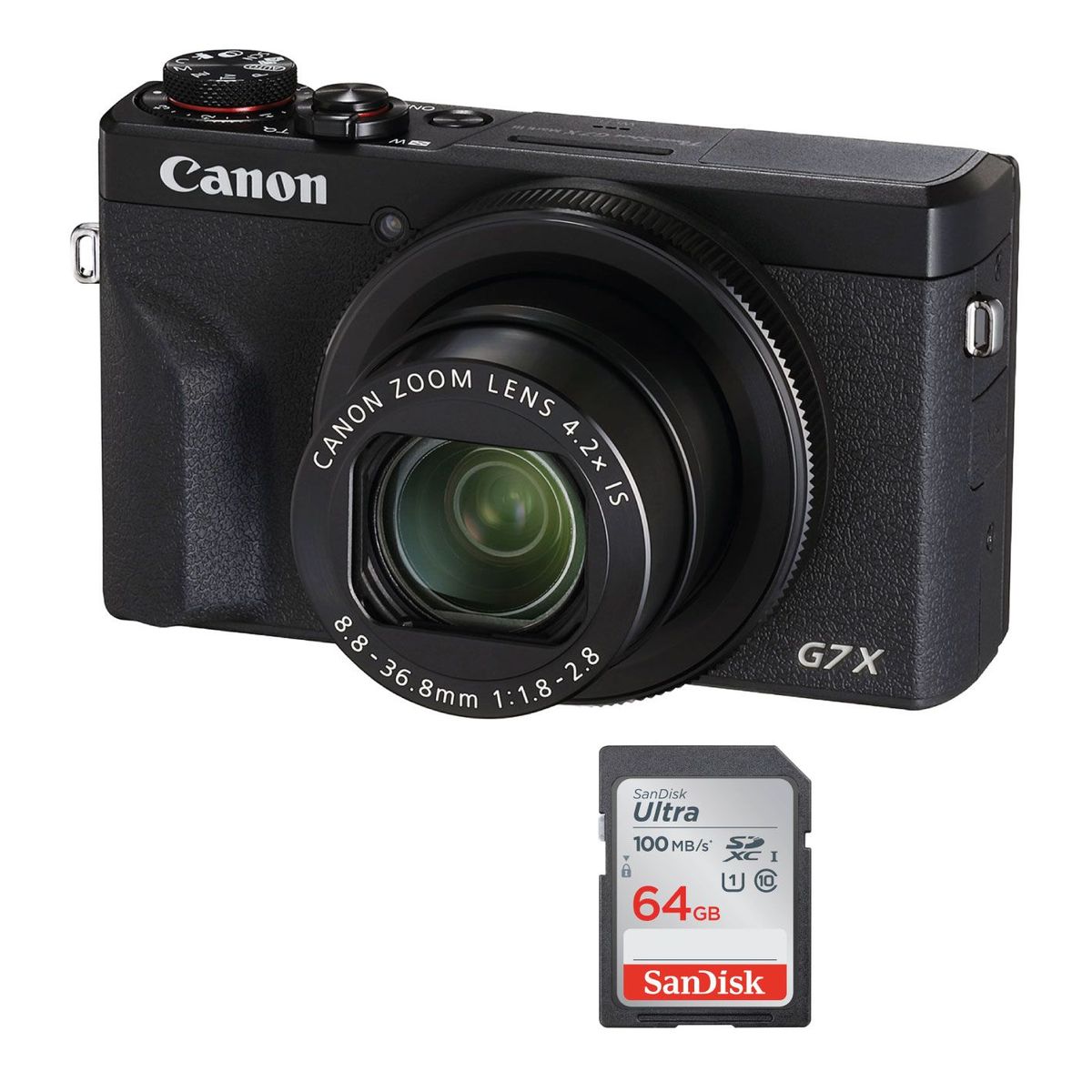 CANON - Canon PowerShot G7 X Mark III  Memoria 64Gb de 100Mbs