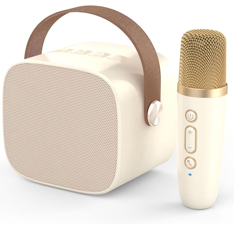 ONE PIXEL - Kit Parlante Y Micrófono Karaoke Para Niños Bluetooth Led