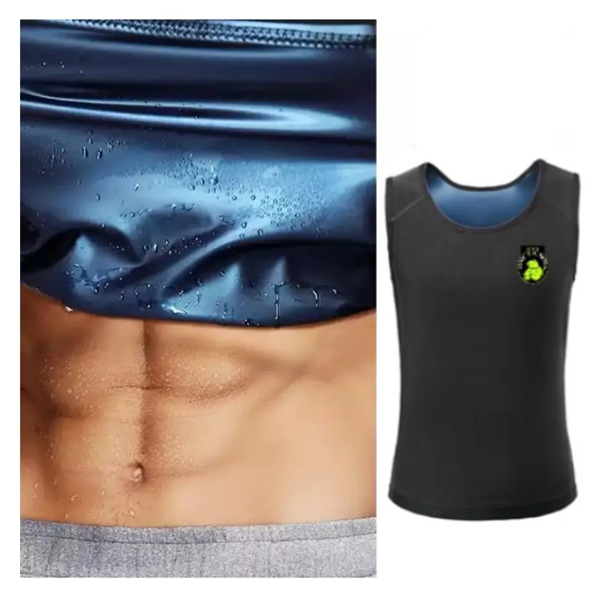 GENERICO - FAJA REDUCTORA TERMICA CAMISETA SAUNA SHAPER HOMBRE TALLA 2Y3XL