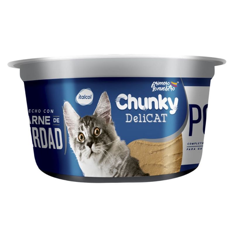 CHUNKY - Chunky Delicat Pollo - Alimento Húmedo Gato x 156 g