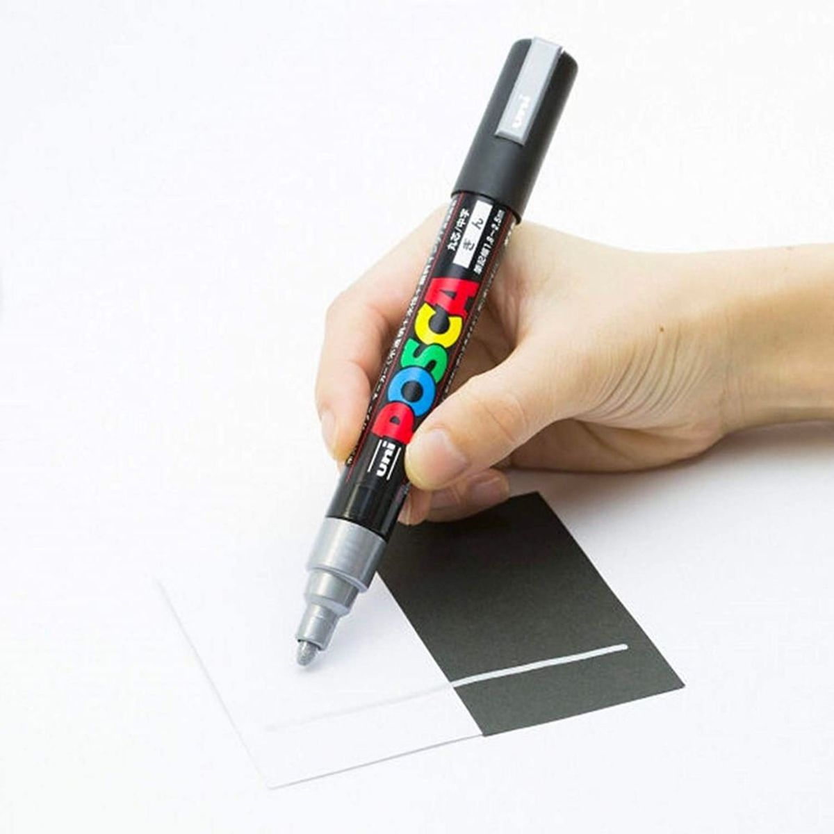 POSCA - Marcador Gráfico De Vinilo Posca Metalizado Punta Pc-5m X5