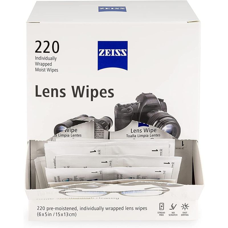 GENERICO - Paños Húmedos Zeiss 220 Limpieza Gafas Lentes Pantallas