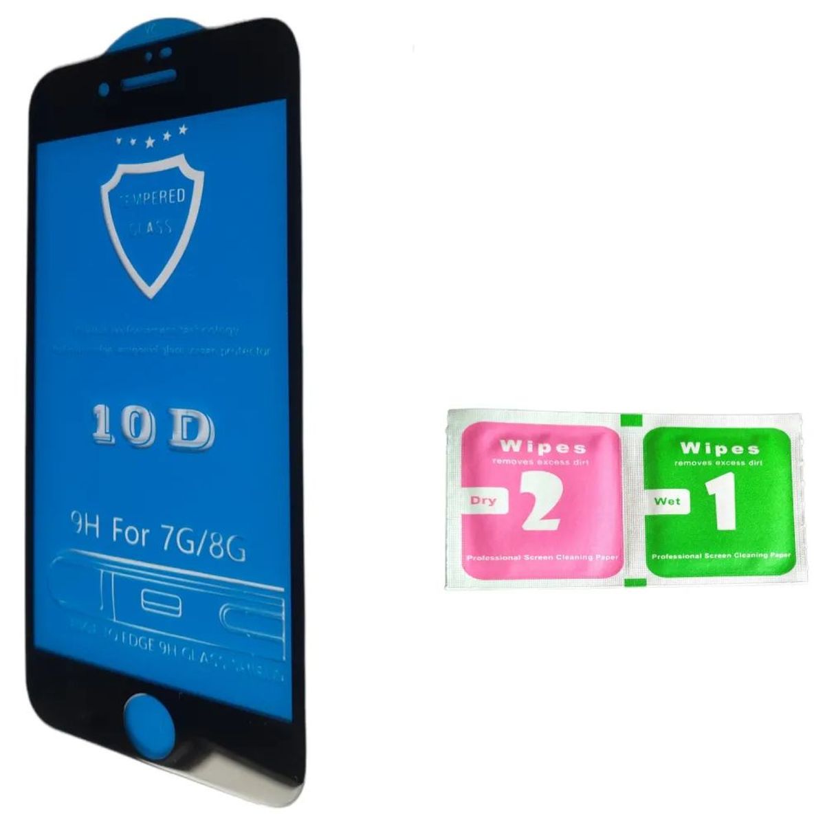 GENERICO - Vidrio Templado 10D Compatible con Iphone 6 7 8 SE 2020