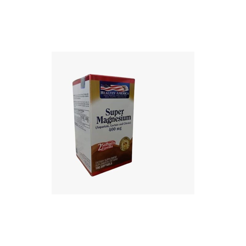 HEALTHY AMERICA - Super Magnesio Citrato de Magnesio 400mg Healthy America