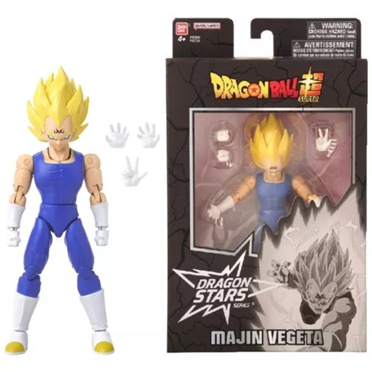 BANDAI - Majin Vegeta Figura Dragon Super Dragon Stars Bandai 15 Cm
