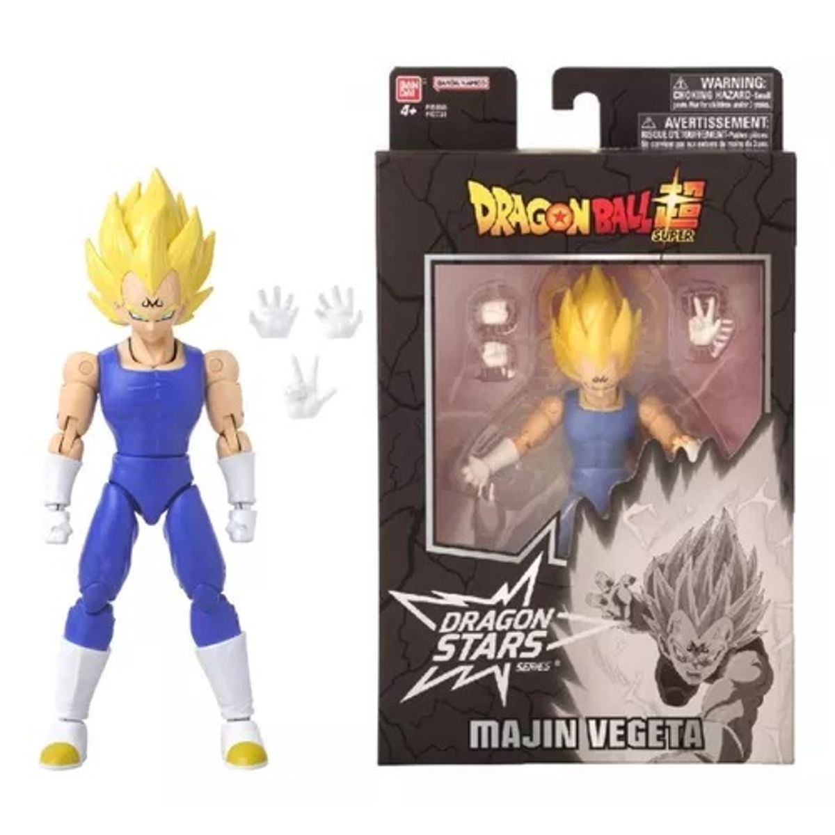BANDAI - Majin Vegeta Figura Dragon Super Dragon Stars Bandai 15 Cm
