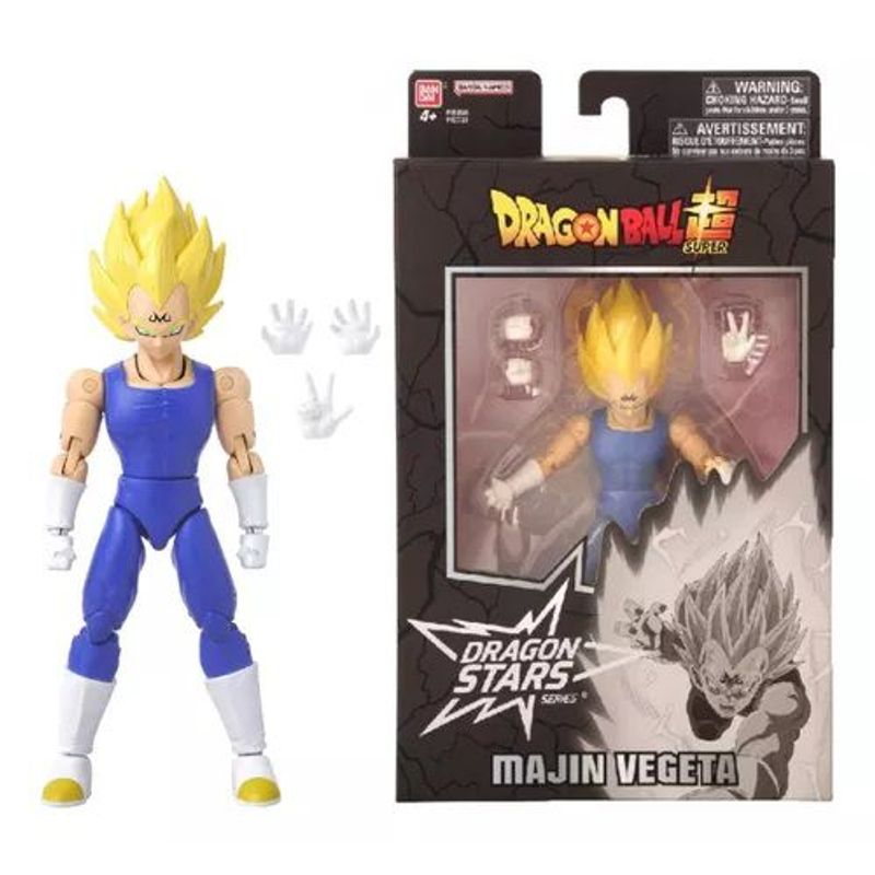 BANDAI - Majin Vegeta Figura Dragon Super Dragon Stars Bandai 15 Cm