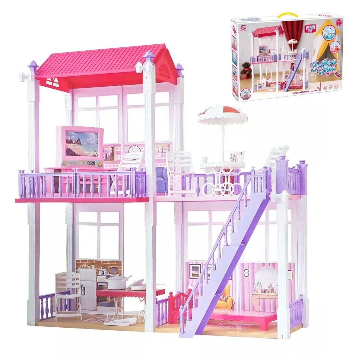 GENERICO - Casa Mansión Muñeca  Accesorios Juguete Niña