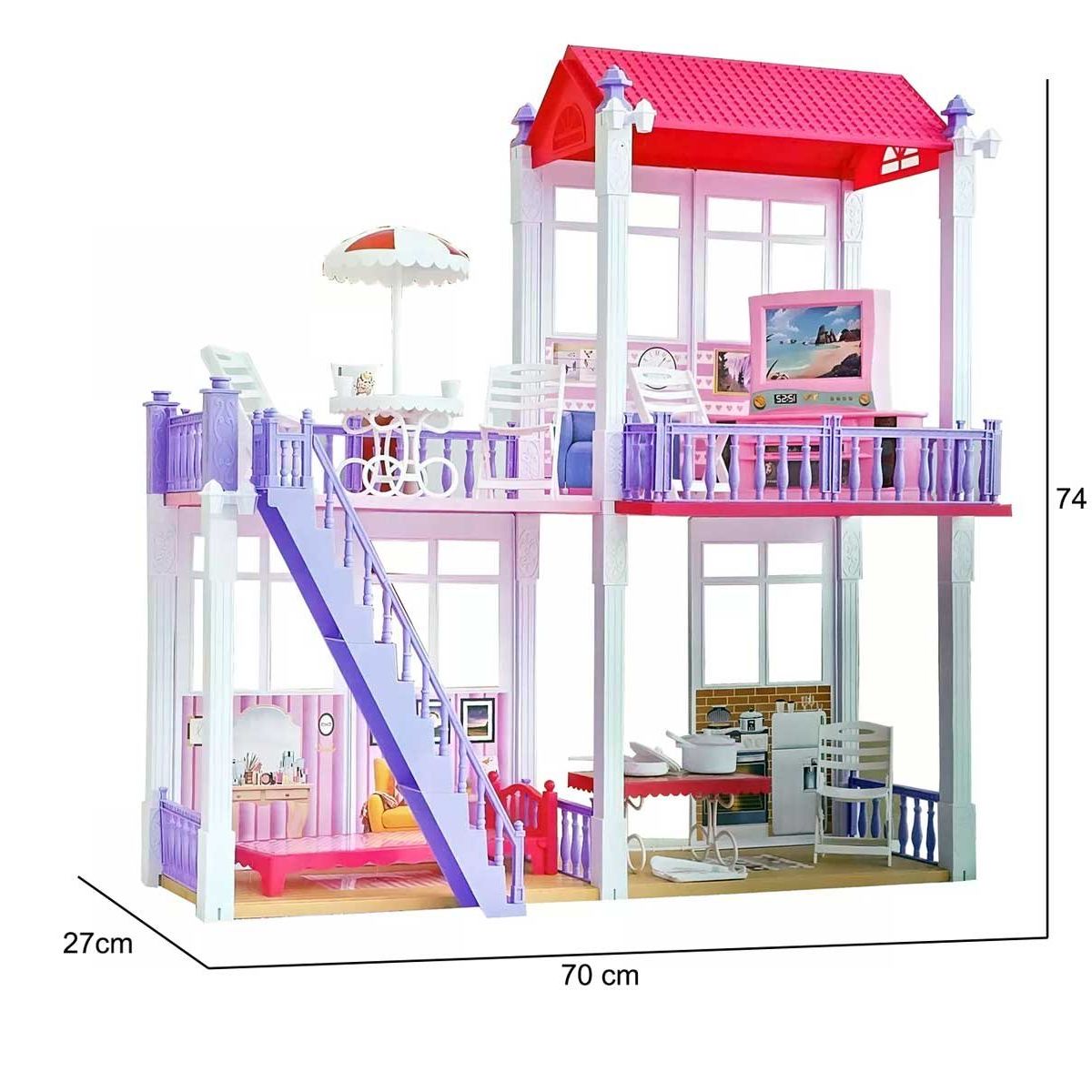 GENERICO - Casa Mansión Muñeca  Accesorios Juguete Niña