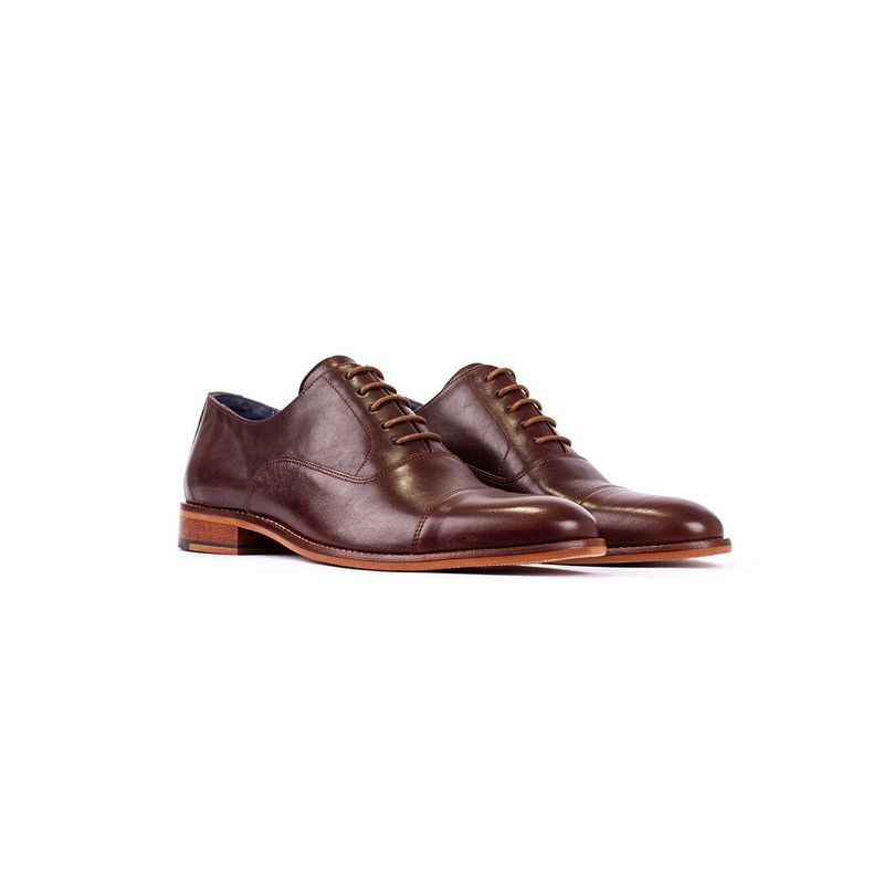 OVERSTATE - Zapatos Formales En Cuero Para Hombre  FO-6779-4700ov Café
