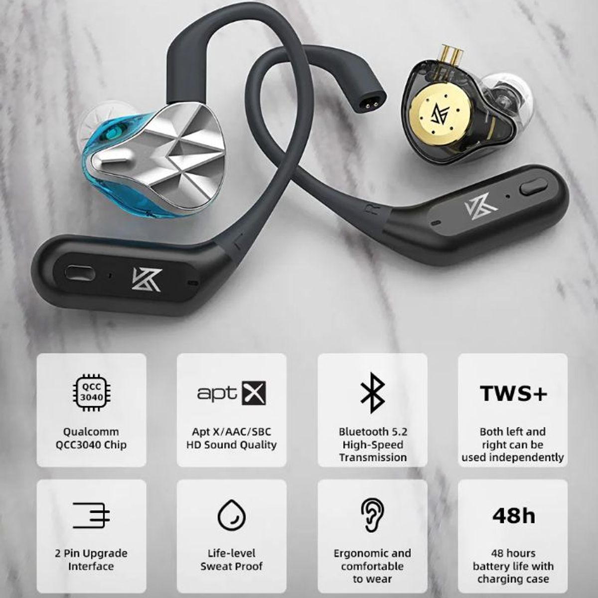 KZ - Modulo Bluetooth 5.2 Kz Az09 Pro // Zsn Dq6 Zs10 Pro Zsx Zax