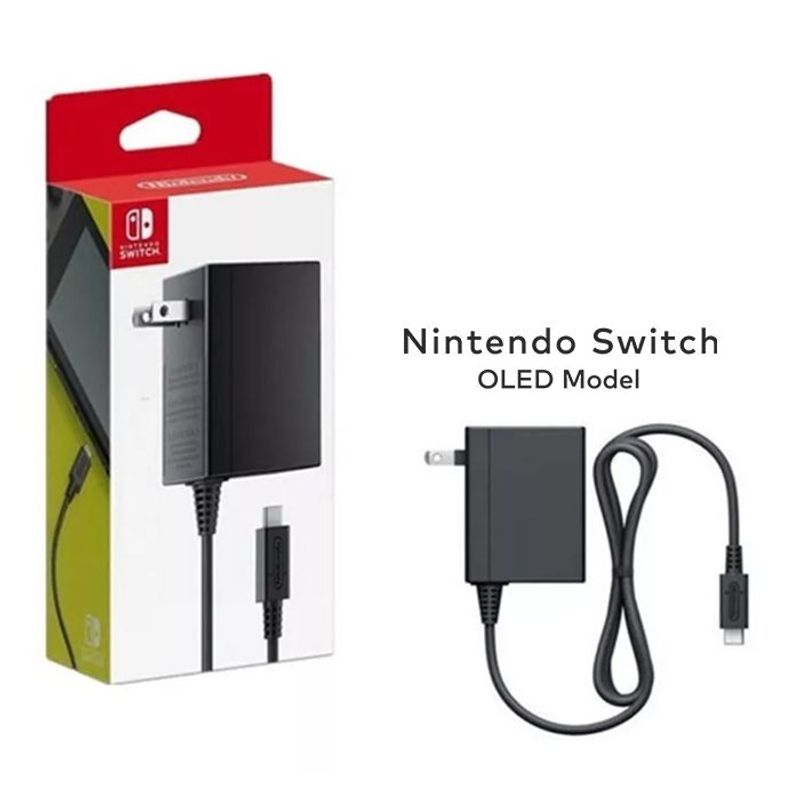 NINTENDO - Adaptador De Corriente Cargador Ac Nintendo Switch OLED Original