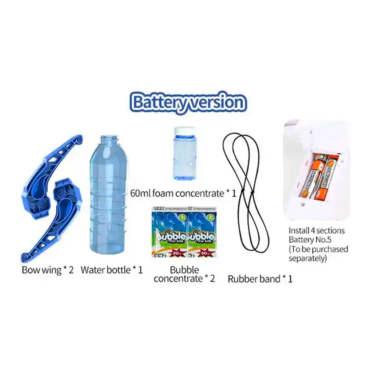 GENERICO - Pistola Burbujas Arco Flecha Lanza Chorro Agua Luz Led Tiro