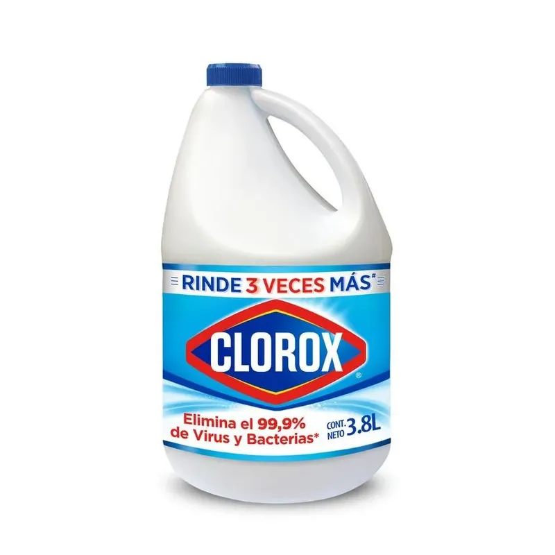 TECNOQUIMICAS - Blanqueador Clorox Regular  Botella 3.800 ml