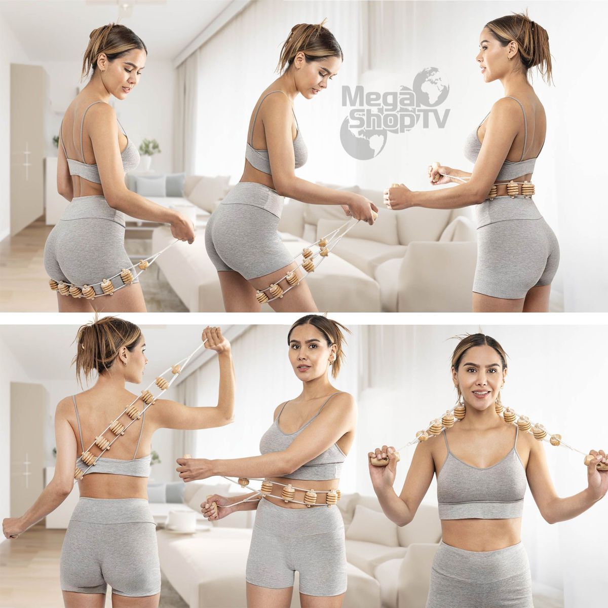 STYLE STARS - Kit Bienestar X3 Maderoterapia Masaje 3D y Copa Sueca