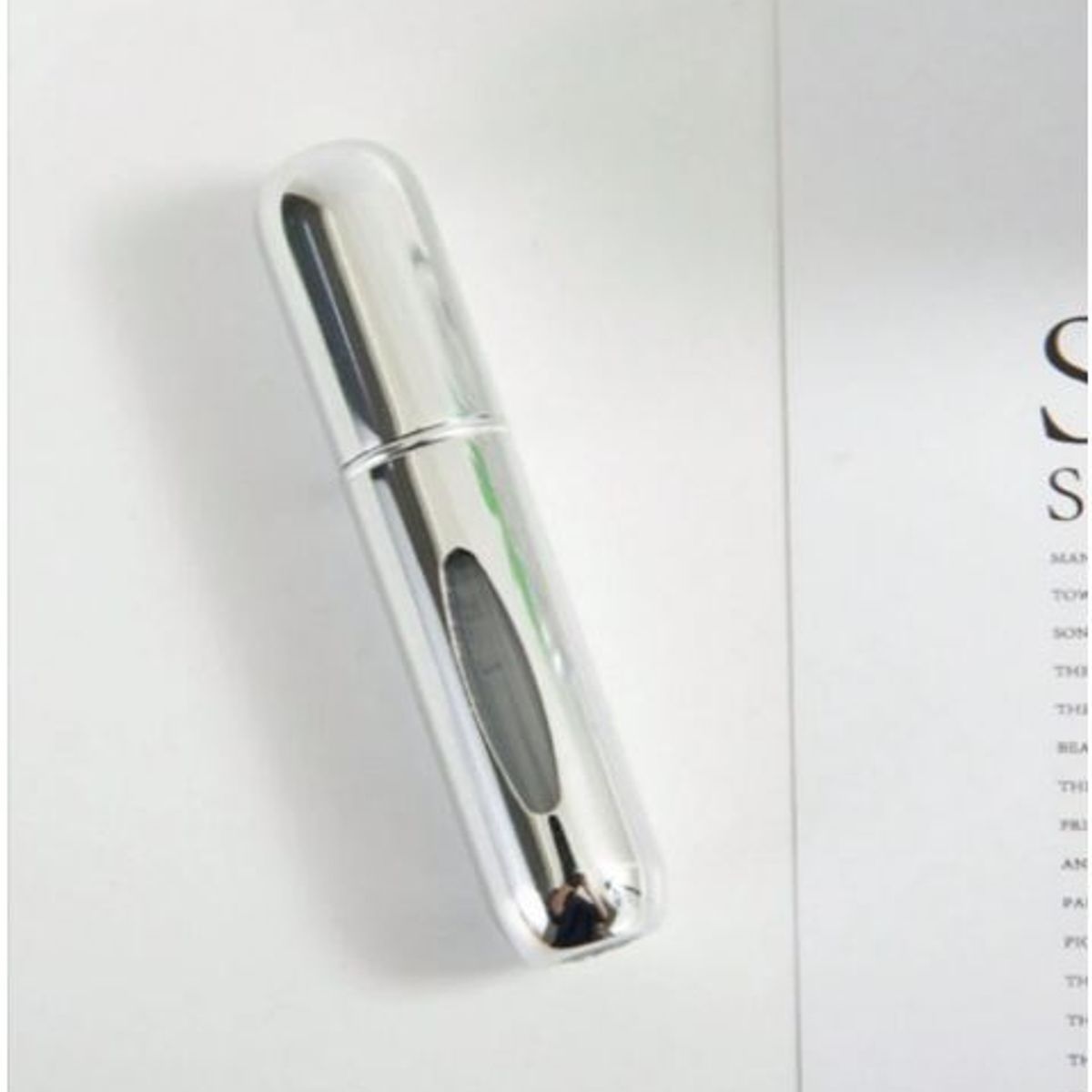 GENERICO - Atomizador Mini Botella Recargable Perfume Spray Aluminio x2