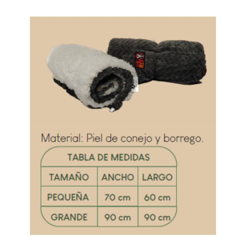 AFM - Cobija doble faz pequeña convertible en nido para mascotas