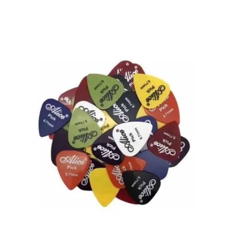 GENERICO - Caja X50 Plumilla Picks Guitarra Eléctrica Acústica Alice