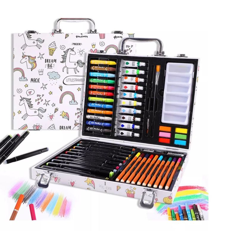AGUGU STORE - Set Kit De Colores 53 Piezas Arte Dibujos Infantil
