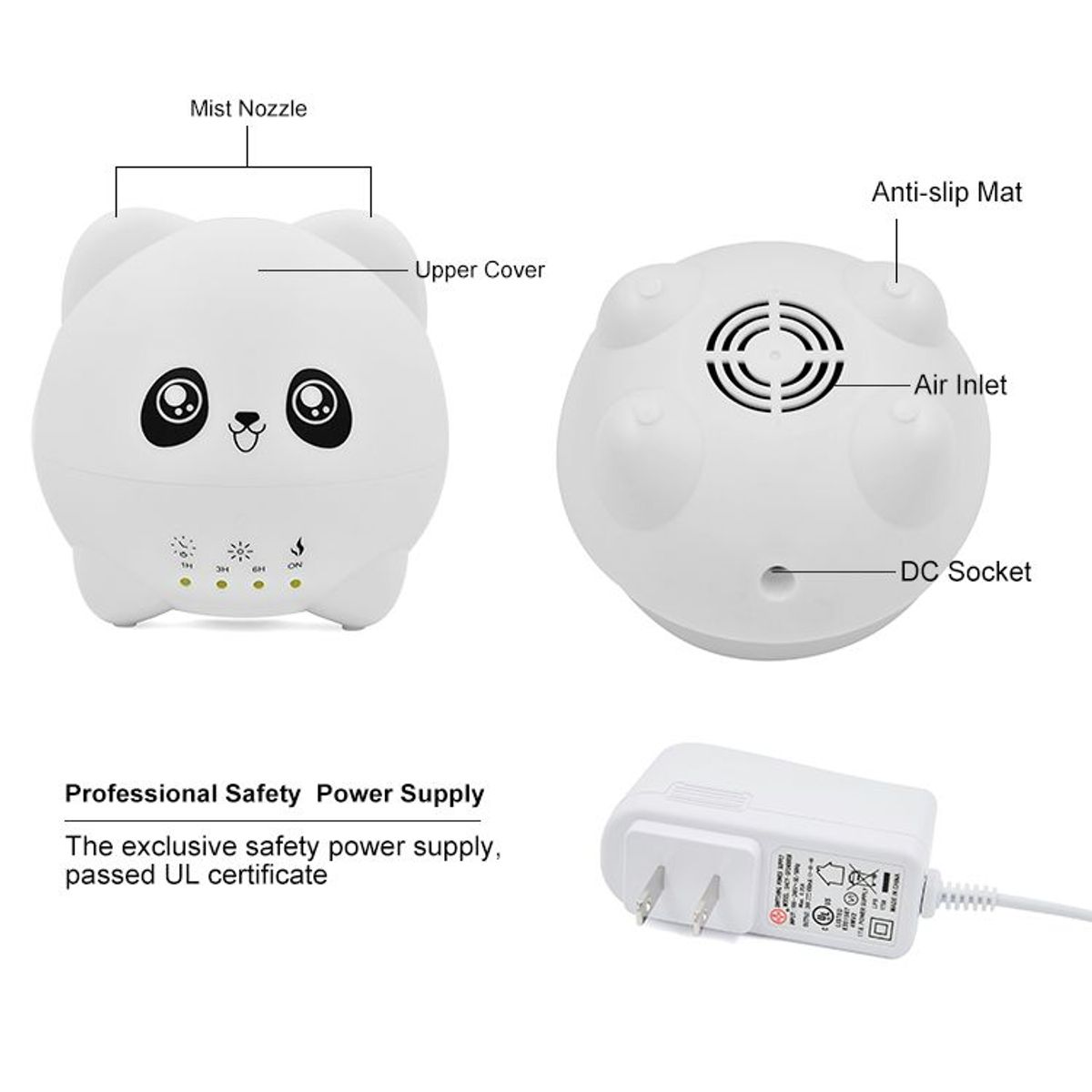 AGUGU STORE - Humidificador Atomizador Difusor 7 Colores 300 Ml