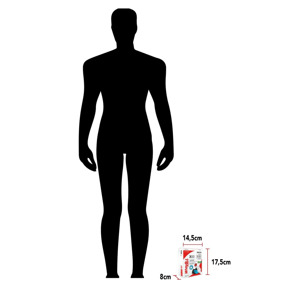 WYPALL - Paños de Limpieza Wypall X60 Doblados Liso (50 paños)