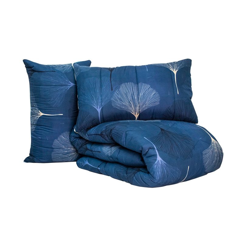 REALTEX - Edredón  Acolchado Real Tex Doble Faz Línea Confort  Hojas Doradas  Diente león