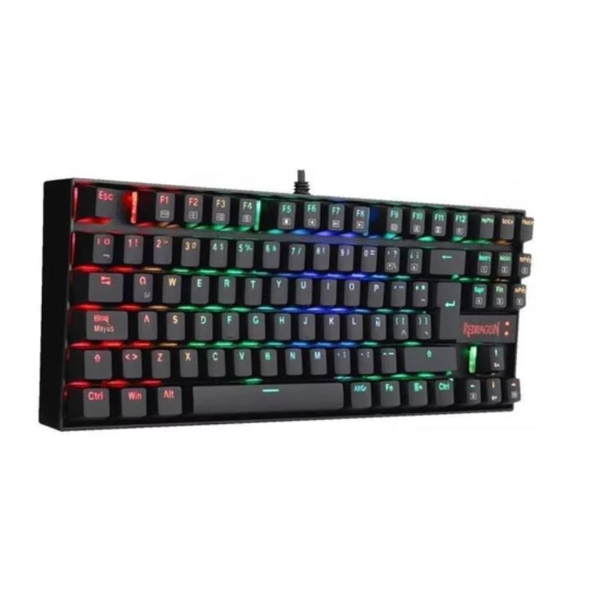 REDRAGON - Teclado Redragon Gamer Kumara Rgb K552RGB-1-SP-BLUE Switch Azul