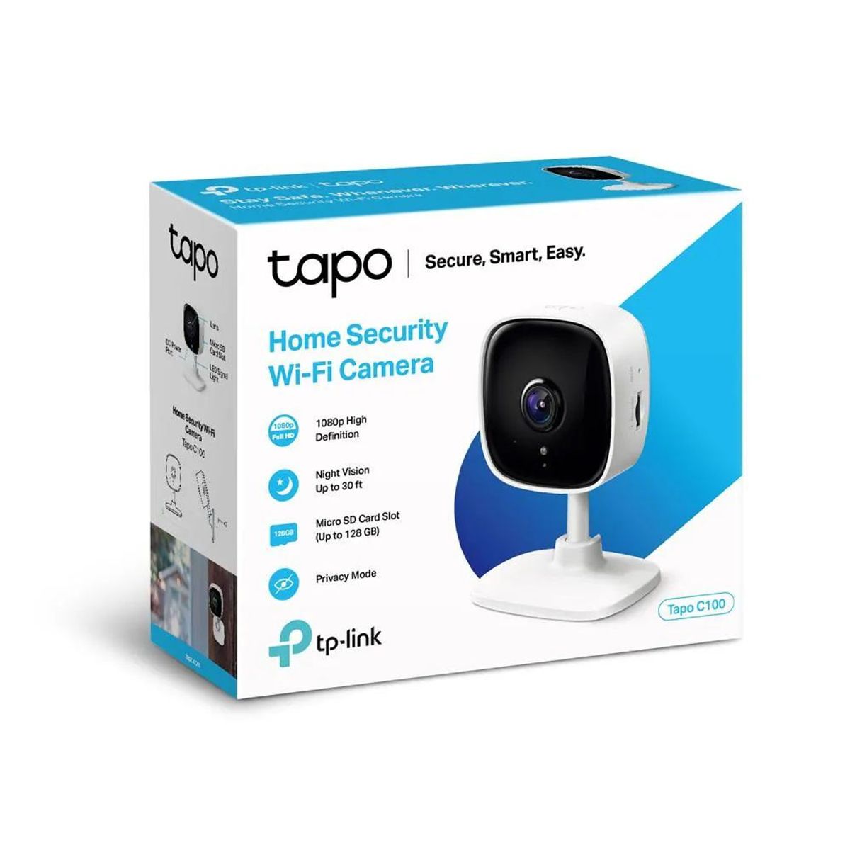 TP LINK - CAMARA DE SEGURIDAD TP LINK TAPO C100 WIFI 1080P
