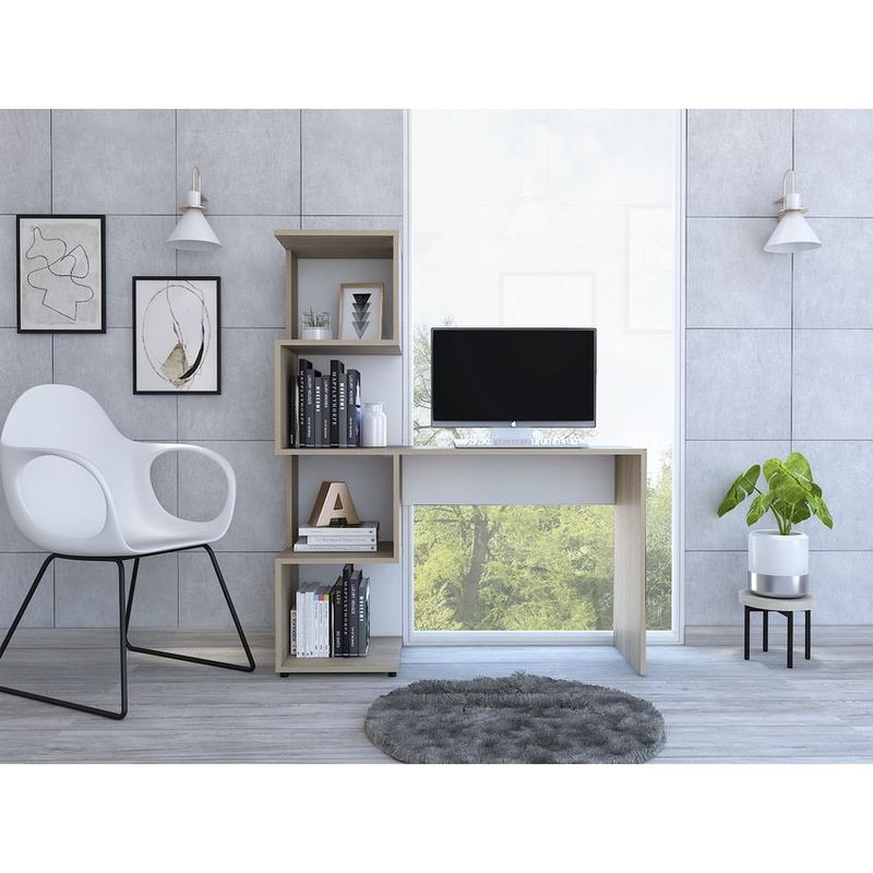 RTA MUEBLES - Escritorio vik rta muebles erb 6131 rovere+blanco marqz