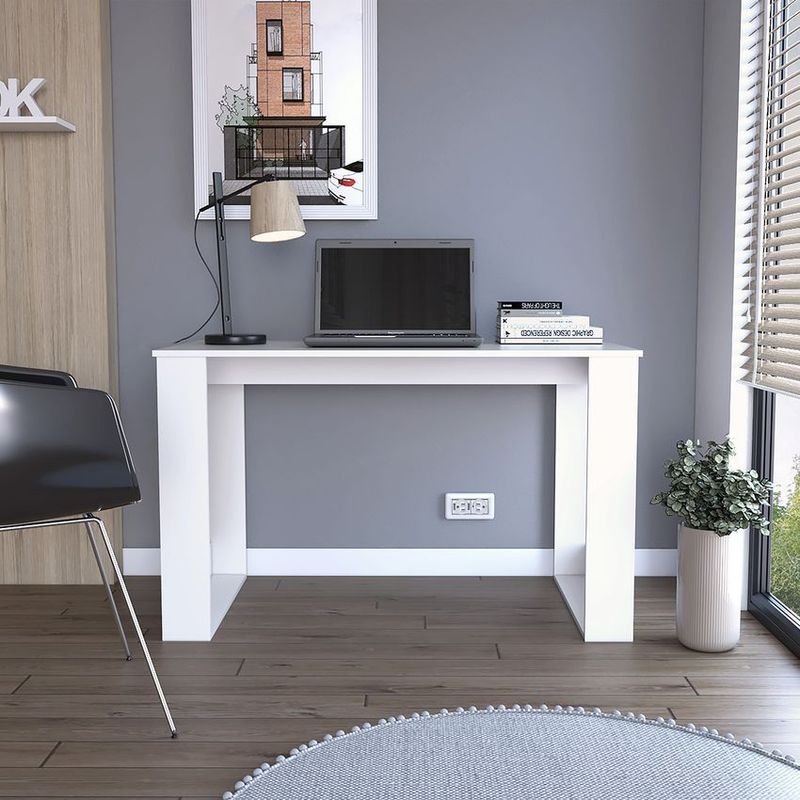 RTA MUEBLES - Escritorio oviedo 120 blanco elb 7223 rta muebles