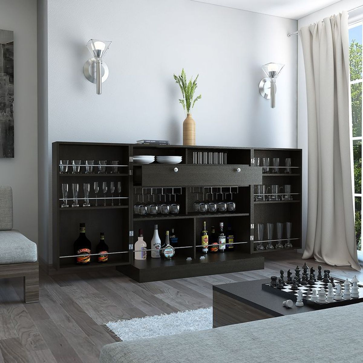 RTA MUEBLES - Bar normandia wengue rta muebles blw 3128