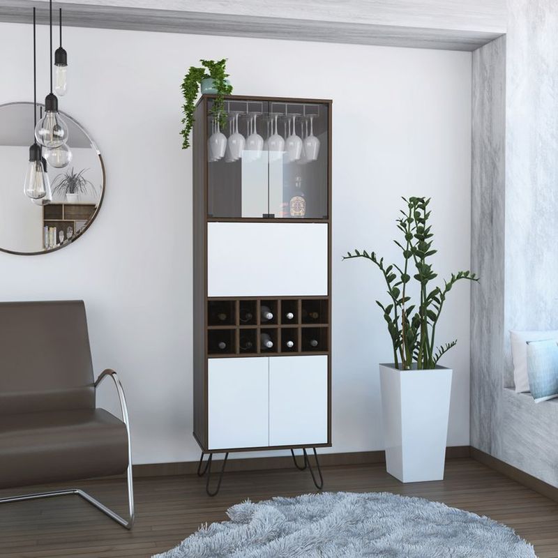 RTA MUEBLES - Bar alto vassel miel/plomo bhb 5640